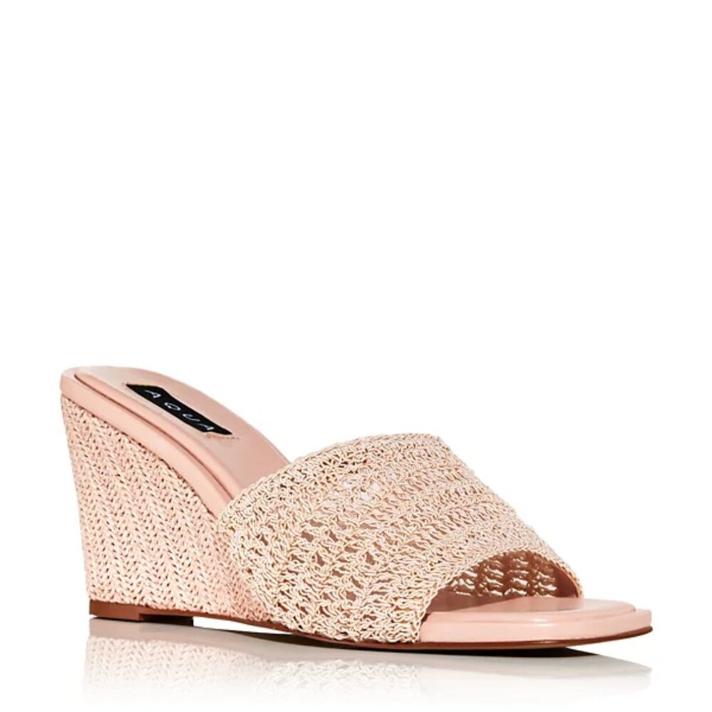 Aqua Areli Wedge Slide Sandal Shoes Women's 9.5